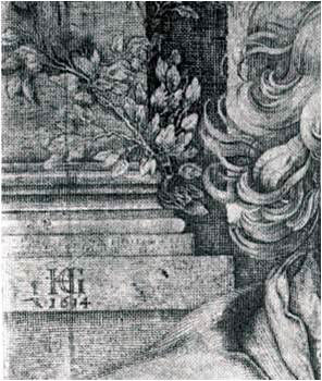 Hendrick Goltzius (1558-1617), Jan Govertsen as Evangelist Lucas (detail), 1614, Pen and brown ink, Veste Coburg