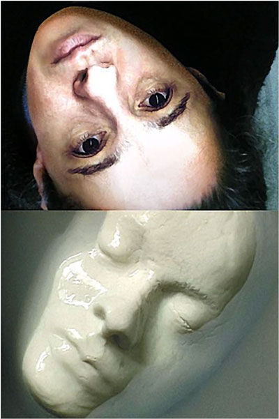 Nadezhda Lyahova, I and Myself, Cast from the Authors Face in Real Size, Photography, Soap, Water, 2001