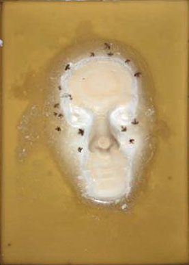 Nadezhda Lyahova, Soapy Reflections. Cast from an authors face in real size, "August in the Art", 2006, Varna