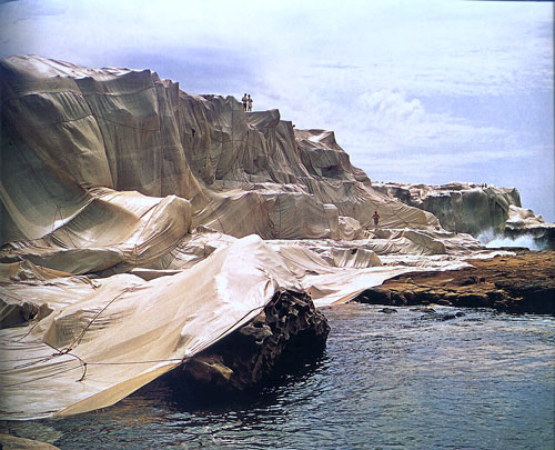 Fig. 12. Christo and Jeanne-Claude, Wrapped Coast, Little Bay, Sidney