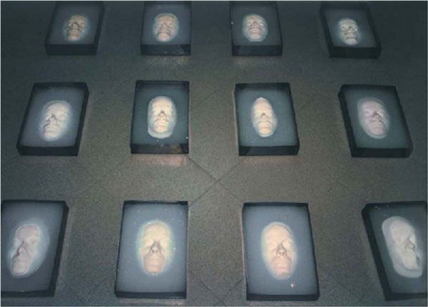 Nadezhda Lyahova, Soapy Reflections. Cast from an authors face in real size,1999, ATA Center for Contemporary Art, Sofia