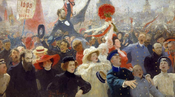 Иля Репин. Демонстрацията от 17 октомври 1905 г. 