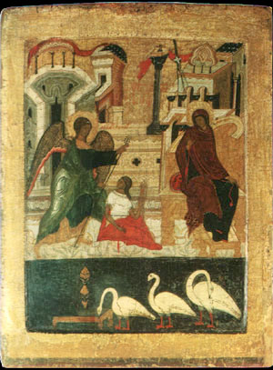БЛАГОВЕЩЕНИЕ -  икона от ХІІІ век от Суздал