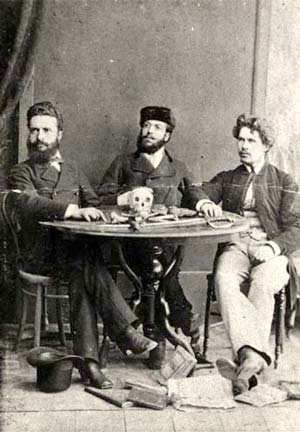 Христо Ботев, Никола Славков и Иван Драсов, 1875 г.