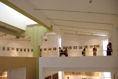 Поглед към залата с изложбата на Вида Йованович "Бездна от отсъствие"