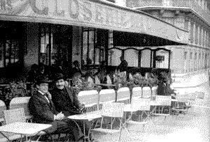 Кафене Клозери де Лила, 1920 г.