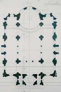 План на непостроената църква "Св. Троица", ЦИАМ