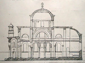 Вертикален разрез на църквата "Св. Троица", ЦИАМ