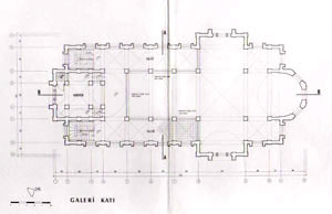 Архитектурен план според архитектите Хасан Куруязъджъ и Мете Тапан