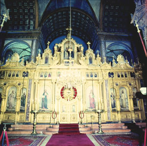 Общ план на иконостаса на църквата "Св. Стефан"