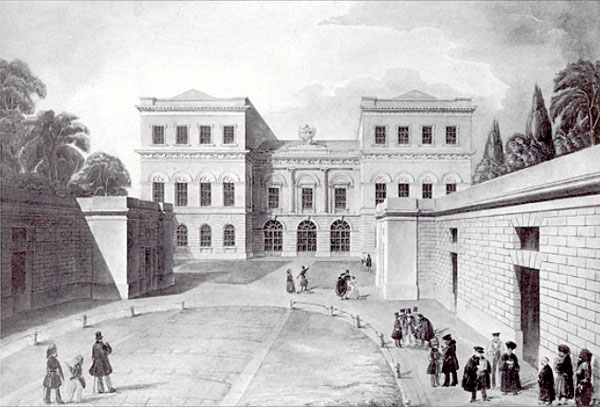 Гаспаре Фосати, Руското посолство в Константинопол, перспектива, около 1850, акварел, 31,5 х 45,5 см