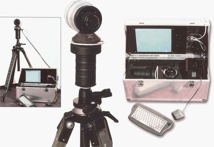 Фиг. 5. Камерата Eyescan MM1 и аксесоарите към нея