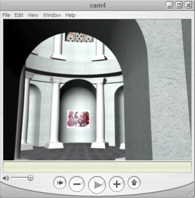Фиг. 11. Разглеждане на виртуален модел на сграда в QTVR формат