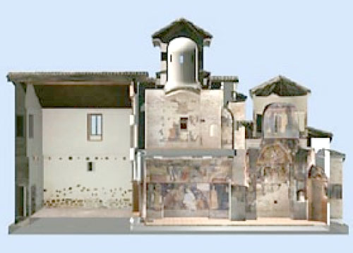 Фиг. 10. Тримерен модел на Боянска църква