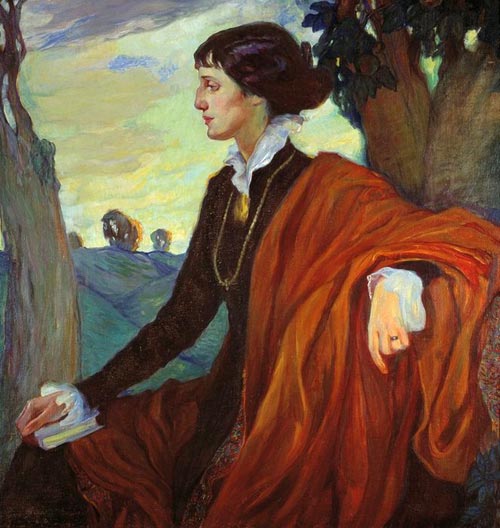 Илюстрация 12. Олга Делла-Вос, Портрет на поетесата Анна Ахматова (1889-1966), 1914 г.
