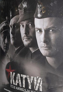 Плакат на филма "Катин" от Анджей Вайда
