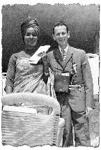 Владимир Апрелев с Жозефина Деба - министър на просветата, културата, младежта и спорта на Конго-Бразавил