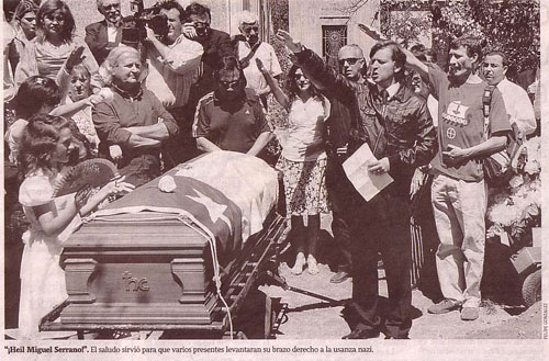 Погребението на Мигел Серано